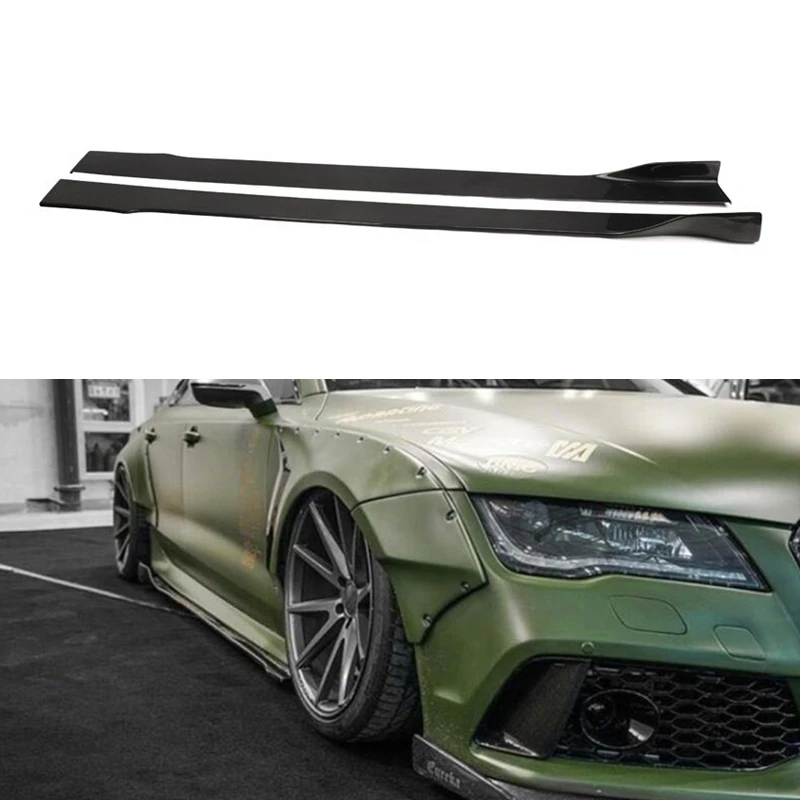 

215M 84.6'' inches Carbon Fiber Universal Side Skirt for Audi SLINE for Audi A6 S6 A7 S7 RS7 2011up