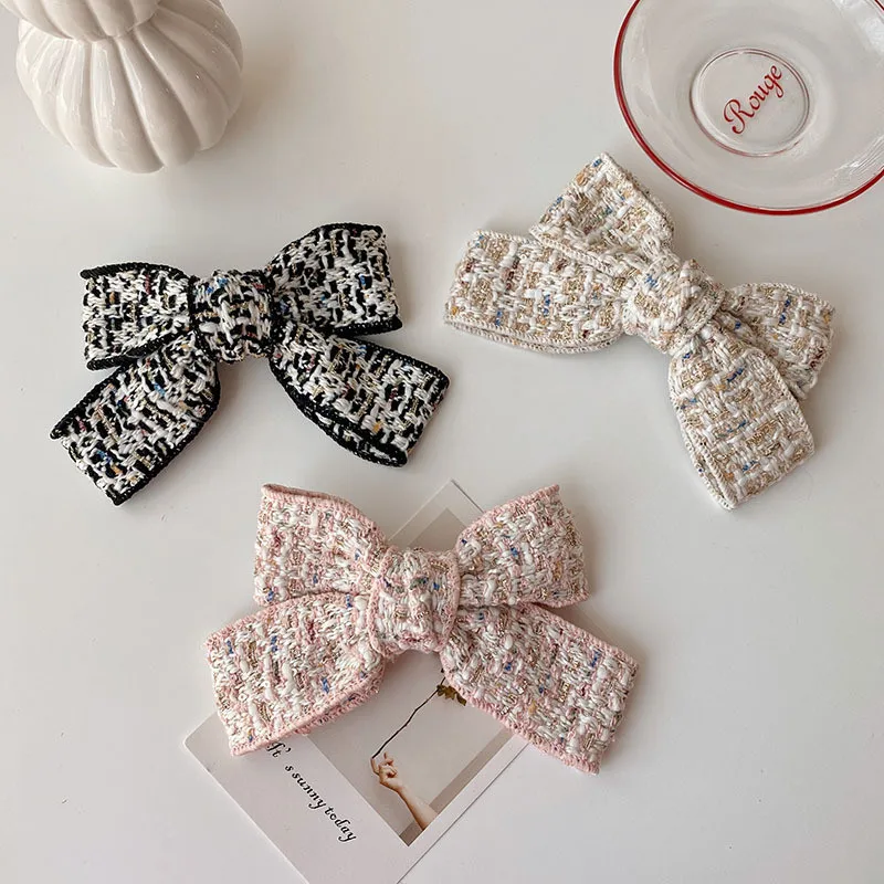 

Заколка для волос для женщин и девочек, стразы с кристаллами и жемчугом, заколка для волос с большим бантом, геометрический цветок, аксессуа...