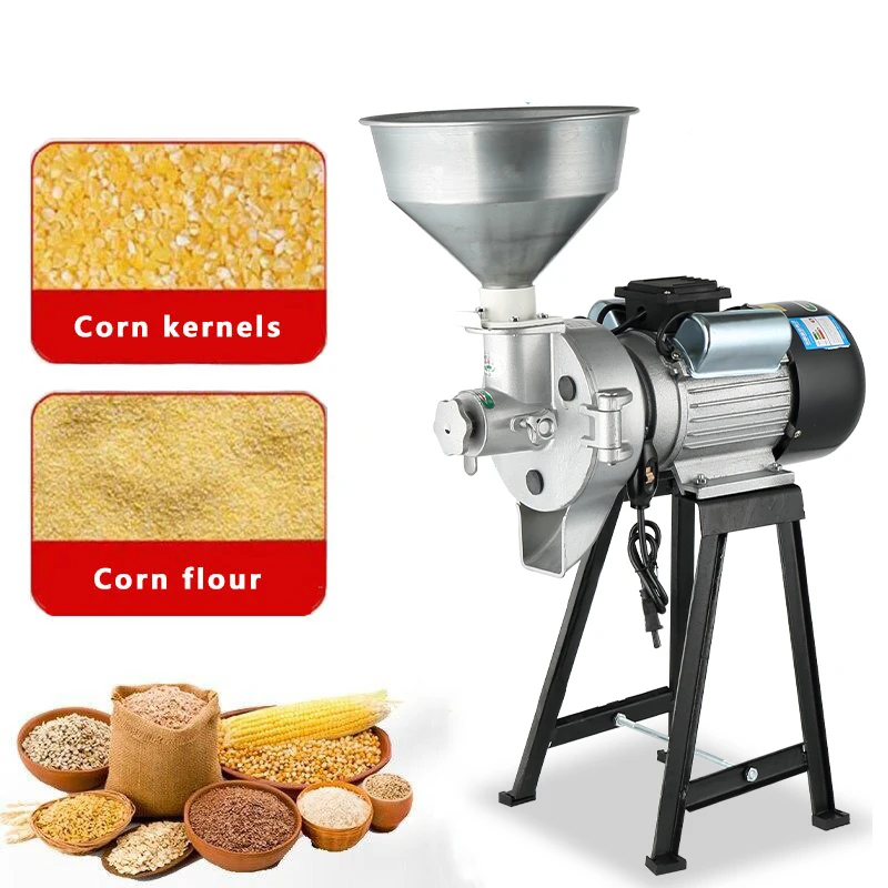 

Electric Grinding Machine Powder Grain Spice Corn Crusher Household Commercial Wet and Dry Food Grinder Mill Flour 110V/220V