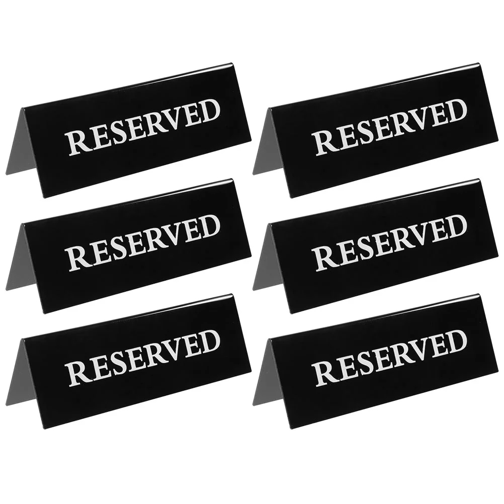 

Reserved Seating Signs Wedding Party Signs Triangle Hotel Restaurant Reservation Table Placement Reminder Board