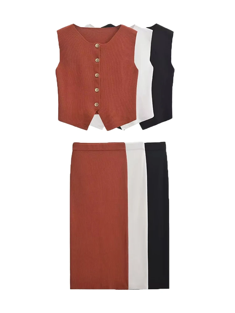 Willshela женский модный однотонный комплект из 2 предметов однобортный жилет и