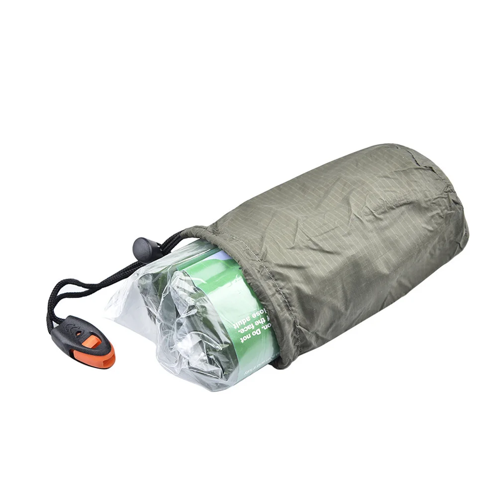 

Beautiful Sleeping Bag PE Aluminum Film Waterproof Whistle 200*90CM Camping