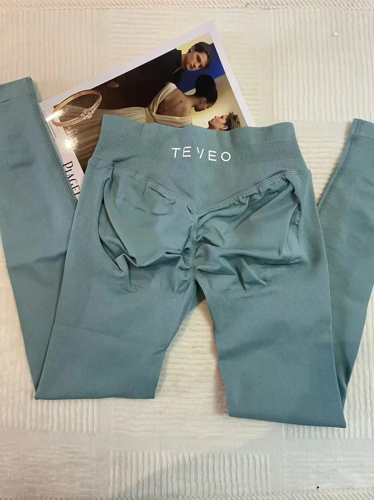 Леггинсы TEVEO бесшовные леггинсы для йоги женщин корсет со средней талией