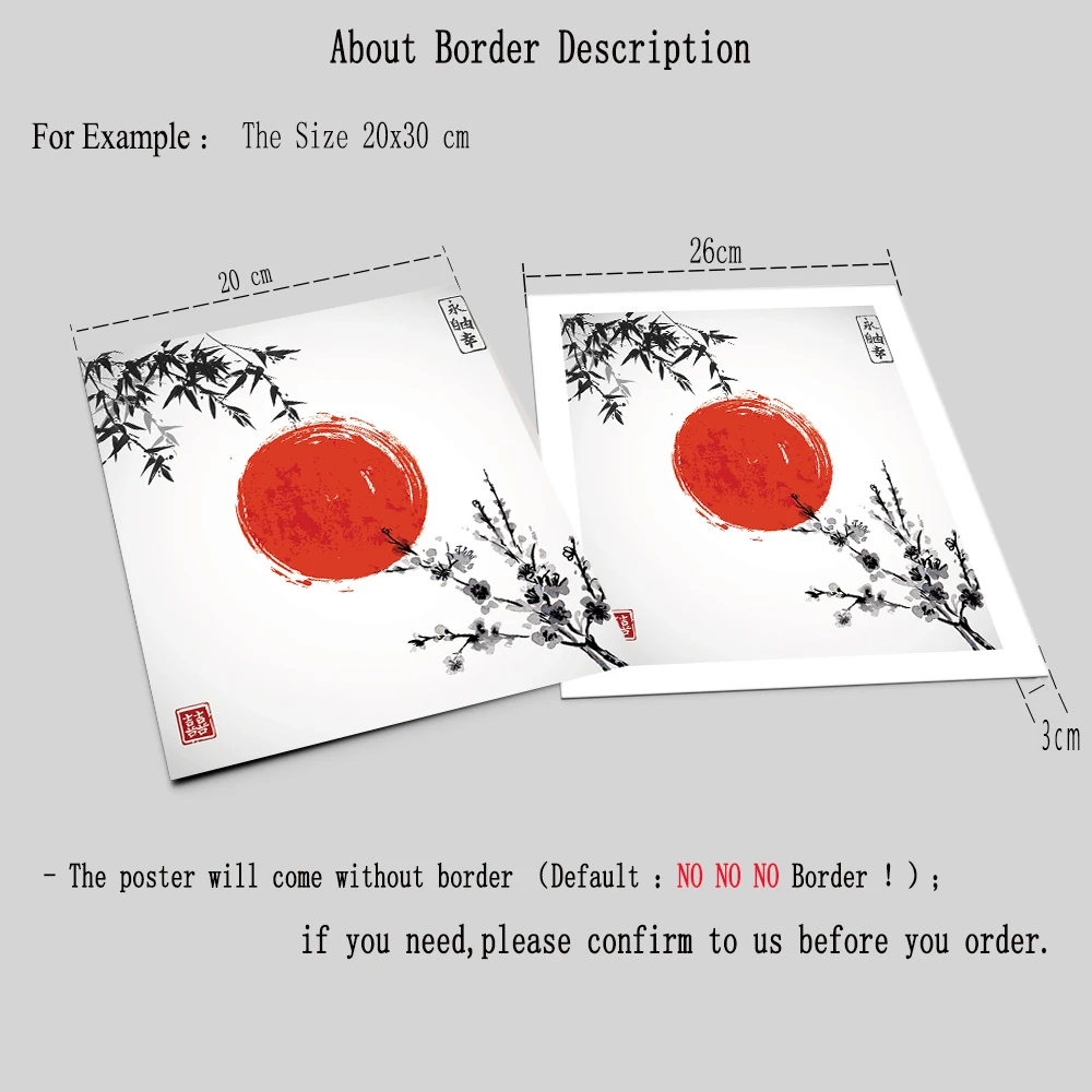 Японский горный озеро ретро искусство пейзаж холст живопись стены Искусство