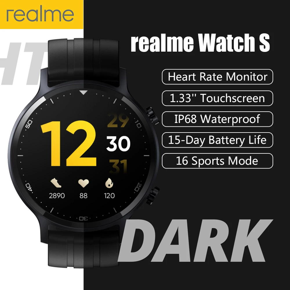 Realme-reloj inteligente para hombre, dispositivo con pantalla táctil de 1,33...
