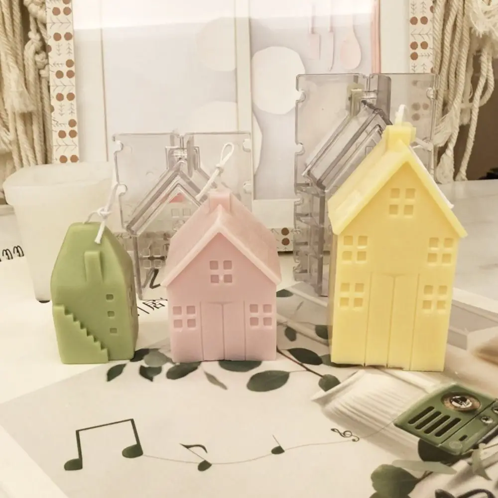 

Aromatherapy Wax Candles for Party 3D for Candle Making House Shaped Silicone Mould Candle Mold Soap Mold Home Decor