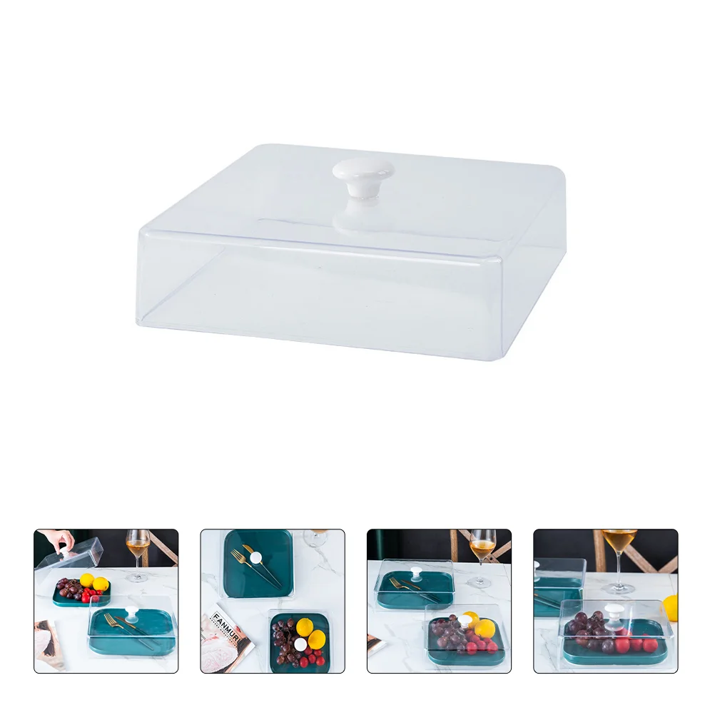 

Covermicrowave Dome Cake Plate Display Lid Dessert Splatter Tentguard Clear Covers Serving Dish Stand Picnic Acrylic