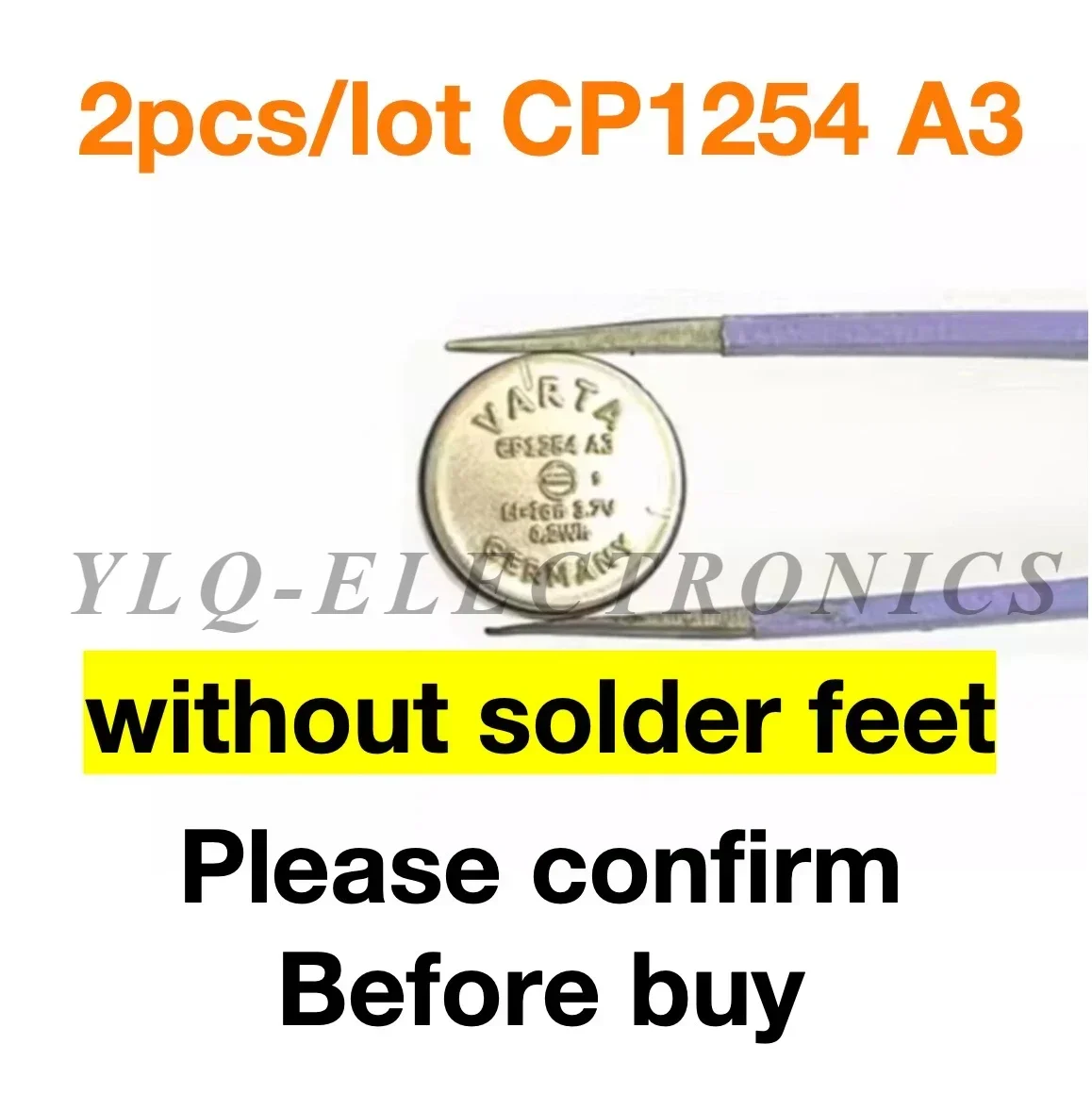 Совершенно новый конденсатор для аккумуляторной батареи CP1254 A3 3 7 В 60 мАч