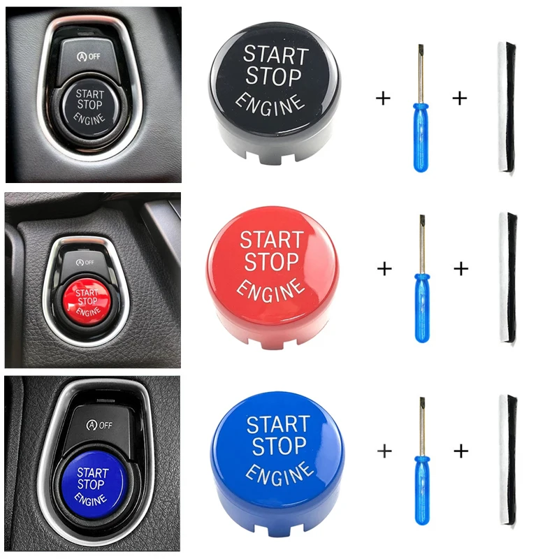 

Car Engine Start Stop Button Switch Cover For BMW F30 F10 F34 F15 F25 F48 X1 X3 X4 X5 X6 1 2 3 4 5 6 7 AUTO Accessories