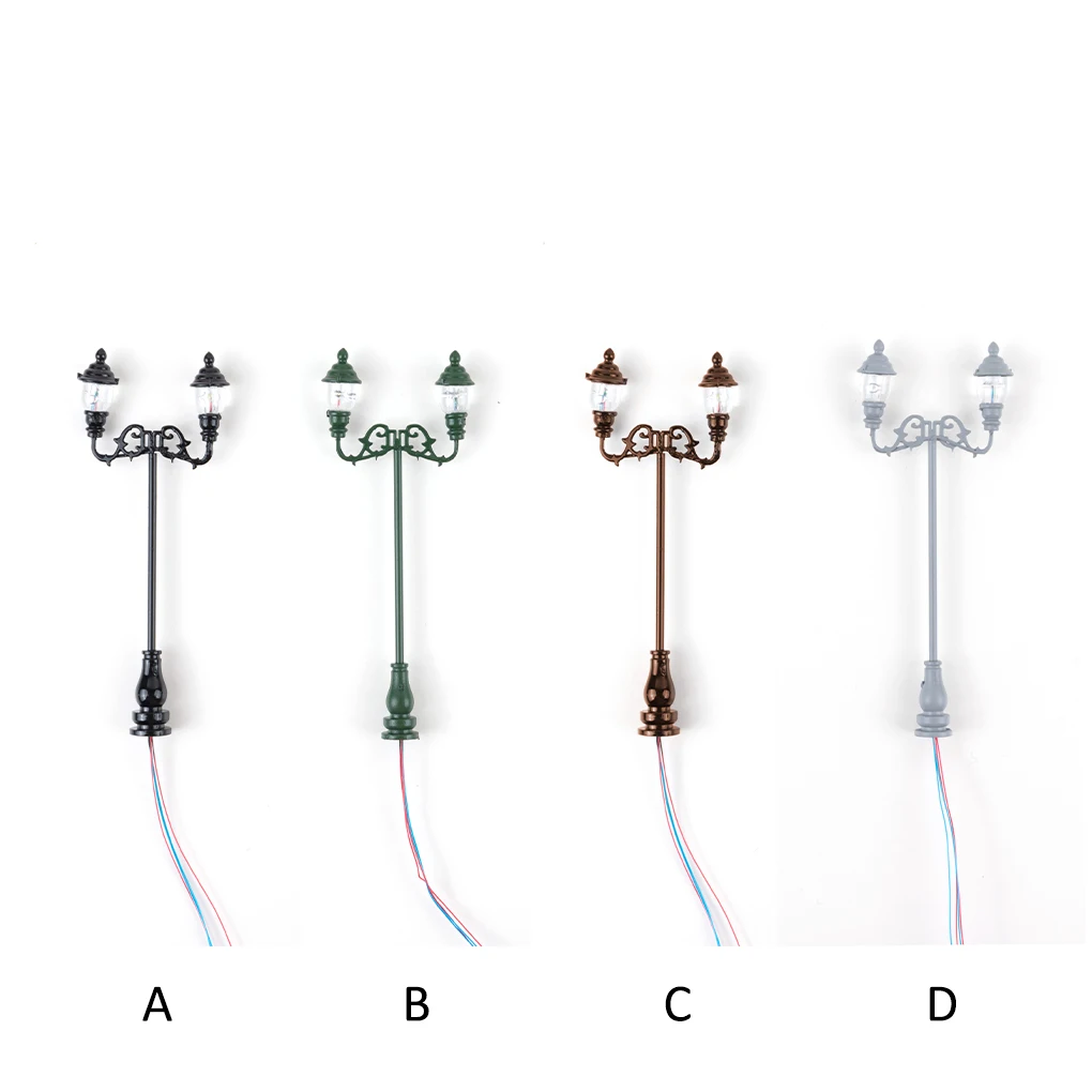 

Мини-Ландшафтная уличная лампа реквизит интересные модели Миниатюрных ламп освещение декор черный теплый белый