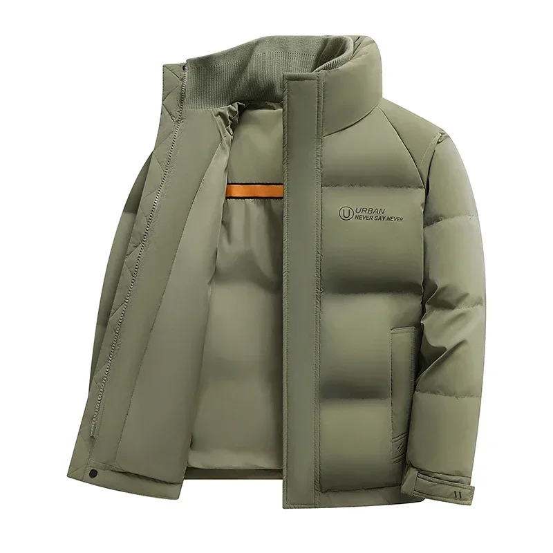 Мужская зимняя куртка короткий пуховик новая дизайнерская одежда утепленная с