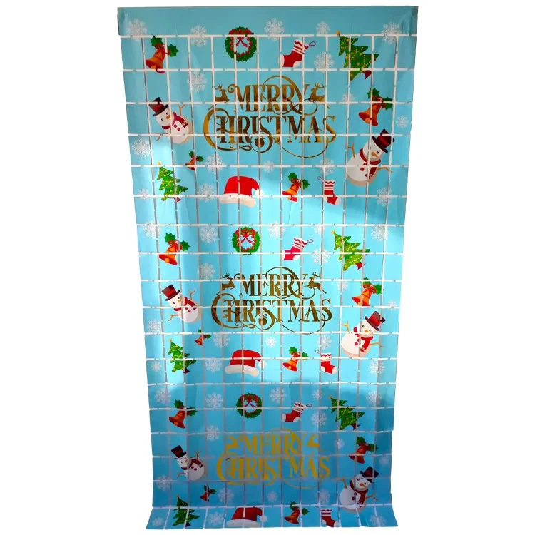 Рождественские украшения настенные тканевые блоки дождевая шелковая