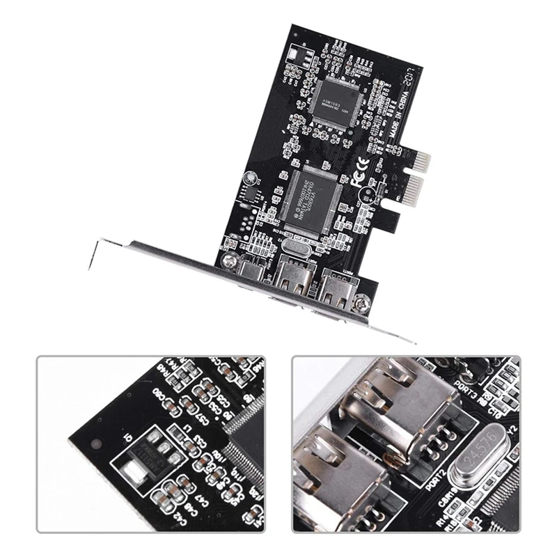 Карта PCI-E Express кабель контроллера 1394A IEEE 1394B Высокоскоростная передача данных