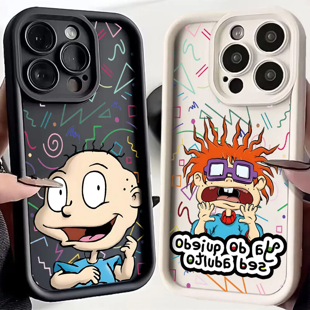 Фото Милый забавный чехол для телефона R-Rugrats для Xiaomi Redmi Note 14 13 12s 12 11 10 9s 9 8 7 A5 Pro Plus 4G 5G, мягкая задняя крышка из ТПУ №2