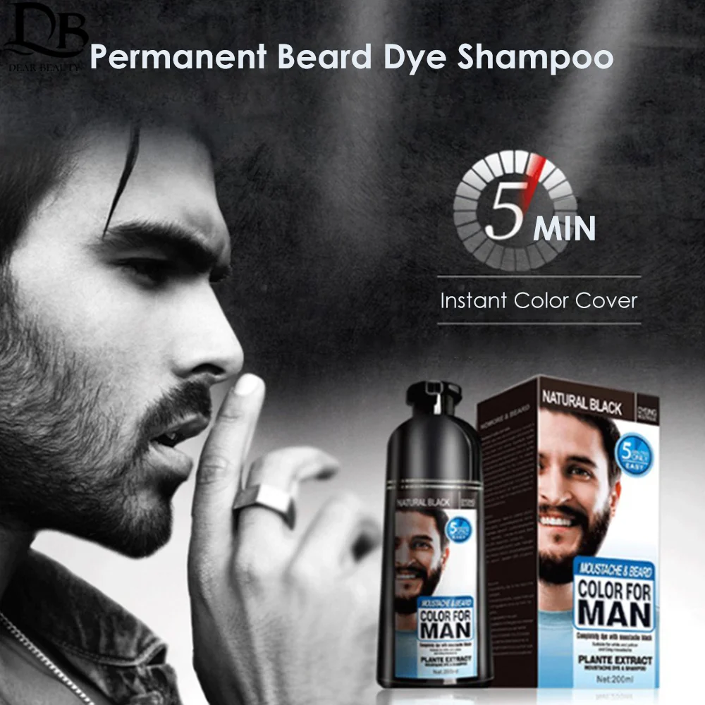Long Lasting Black Beard Care Tint Cream