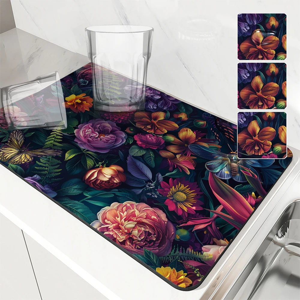 

Абсорбирующие коврики для посуды из полиэстера и резины