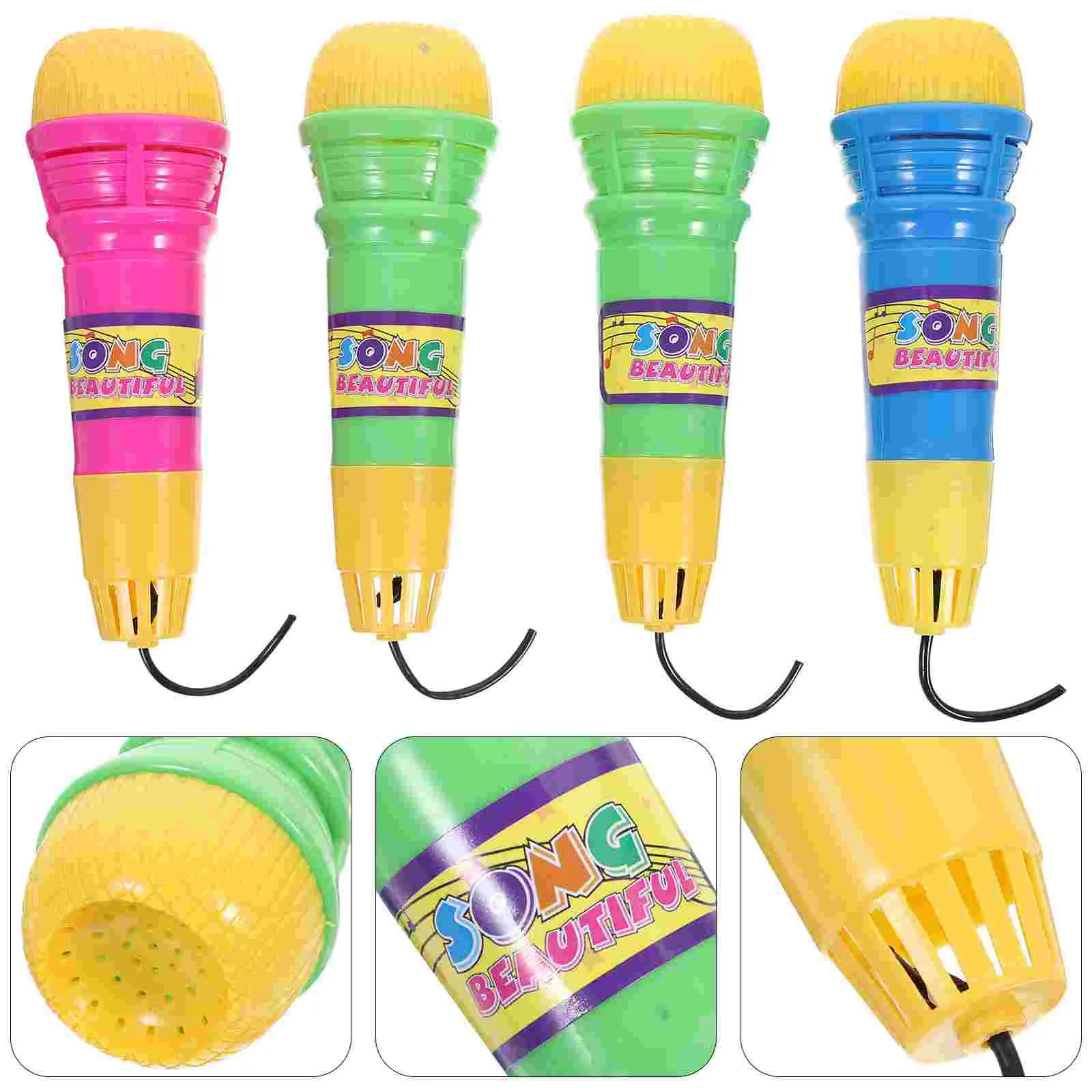 

Microphone Kids Echotoyspeech Toddler Mictoddlers Playthings Child Prop Development Kid Play Singing Microphones Costume Party