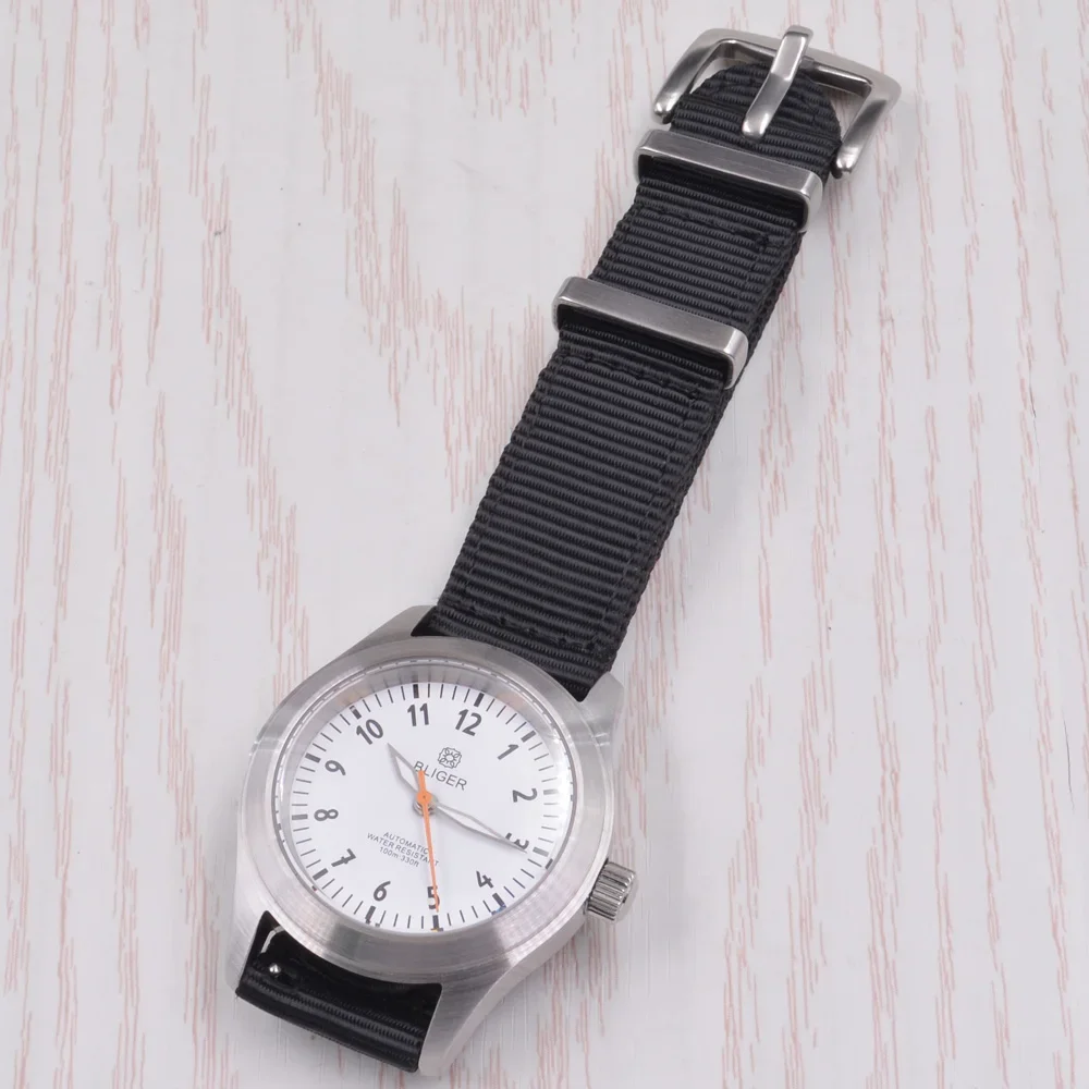 Мужские механические часы с механизмом NH35 39 мм сапфировый корпус из нержавеющей