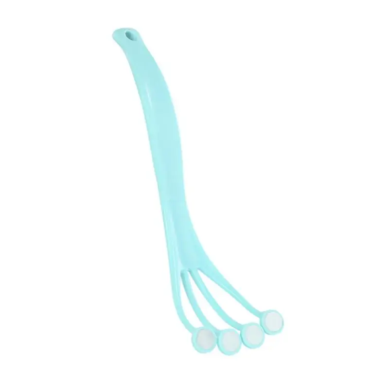 

Long Handle Silicone Body Scrubber Chicken Feet Shape Silicone Back Shower Scrubber With Soft Bristles Chicken Feet Shape Back