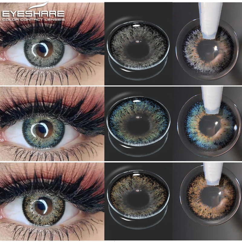 eyeshare 2pcs yearly color lens eyes king series color contact lens for eyes beauty contact lenses eye cosmetic color lens eyes free global shipping