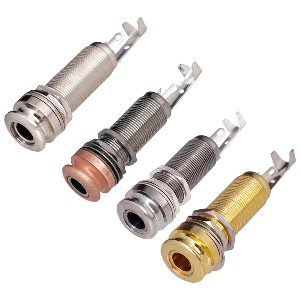 

Electric Guitar Output Jacks 6.35mm Stereo Socket Plug Replacement Parts Jacks Plug Accessories Guitar Socket Parts