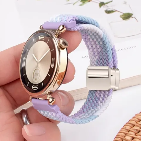 CRESTED силиконовый плетеный магнитный ремешок для Huawei GT 5 4 41 мм