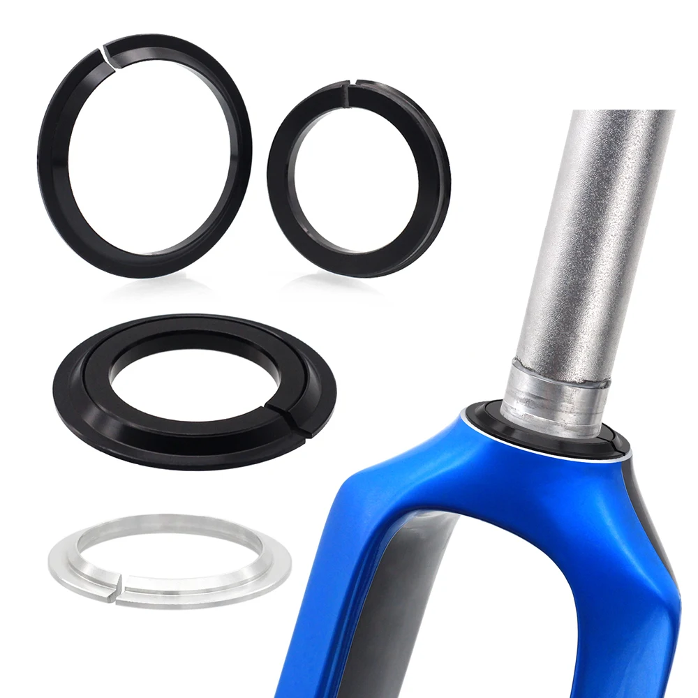 

Mountain Road Bicycle Head Bowl Group Bottom Gear, Aluminum Alloy 28.6 Straight Tube 1.5 Taper Tube Front Fork Opening Bottom Ge