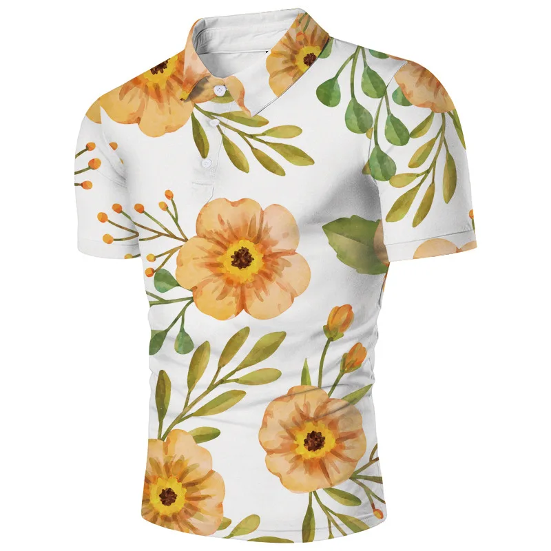 

Гавайские рубашки для мужчин, мужская пляжная рубашка с 3d принтом, 3xl, модные топы с коротким рукавом, мужская рубашка-поло, рубашка