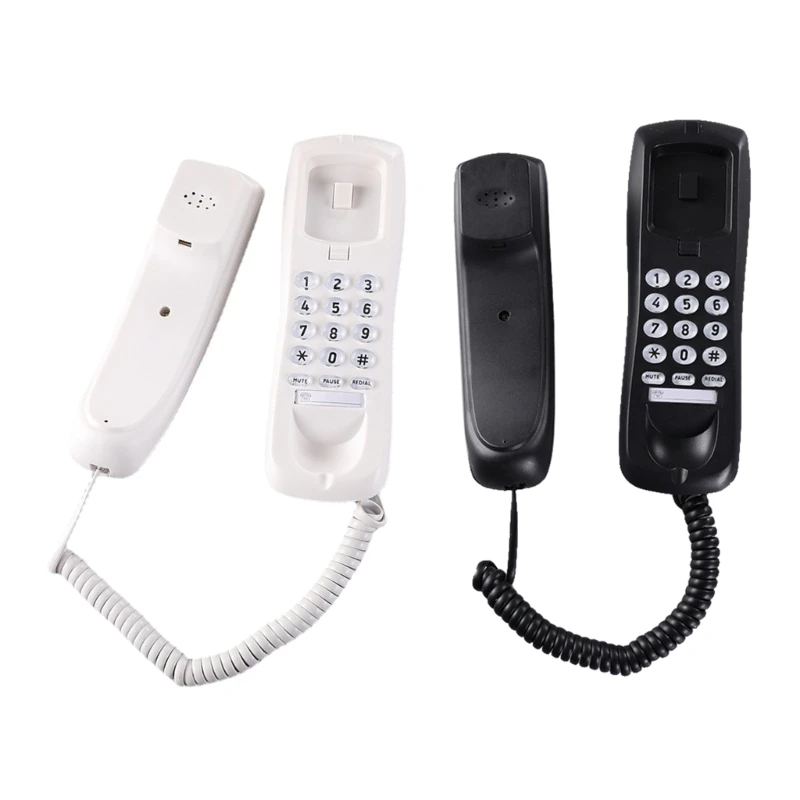 F3MA Wall Phone Fixed Landline Wall Telephones with Speed Dial- and Memory Buttons