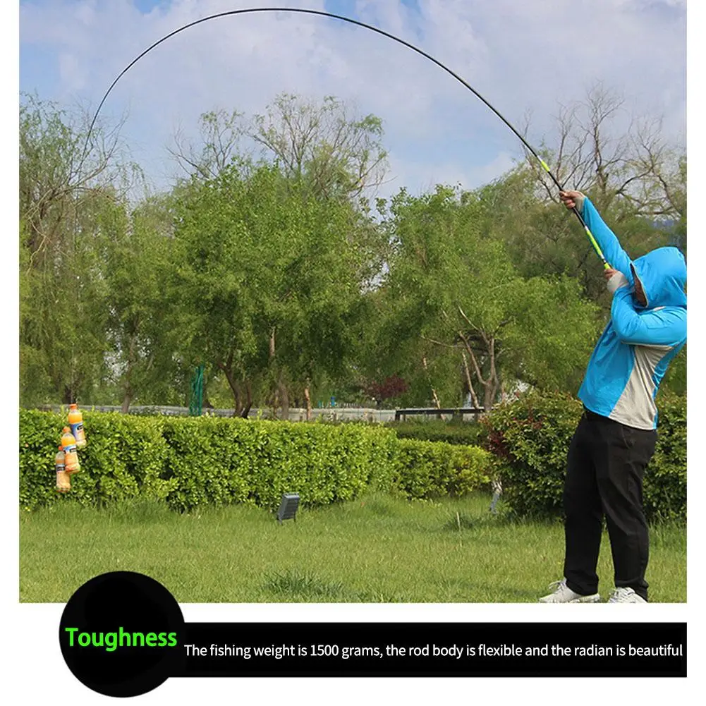 

Portable Lightweight Fishing Rod 3.6m/4.5m/5.4m/6.3m/7.2m Carbon Fiber Spinning Fishing Pole Stream Hand Pole Fishing Accessorie