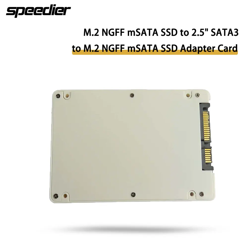 

Адаптер M.2 NGFF MSATA SSD на 2,5 "SATA3 на M.2 NGFF MSATA SSD