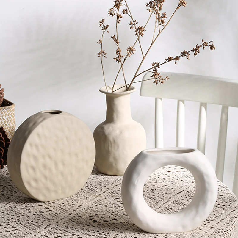 Керамическая ваза-лезвие в скандинавском стиле декоративное украшение для дома