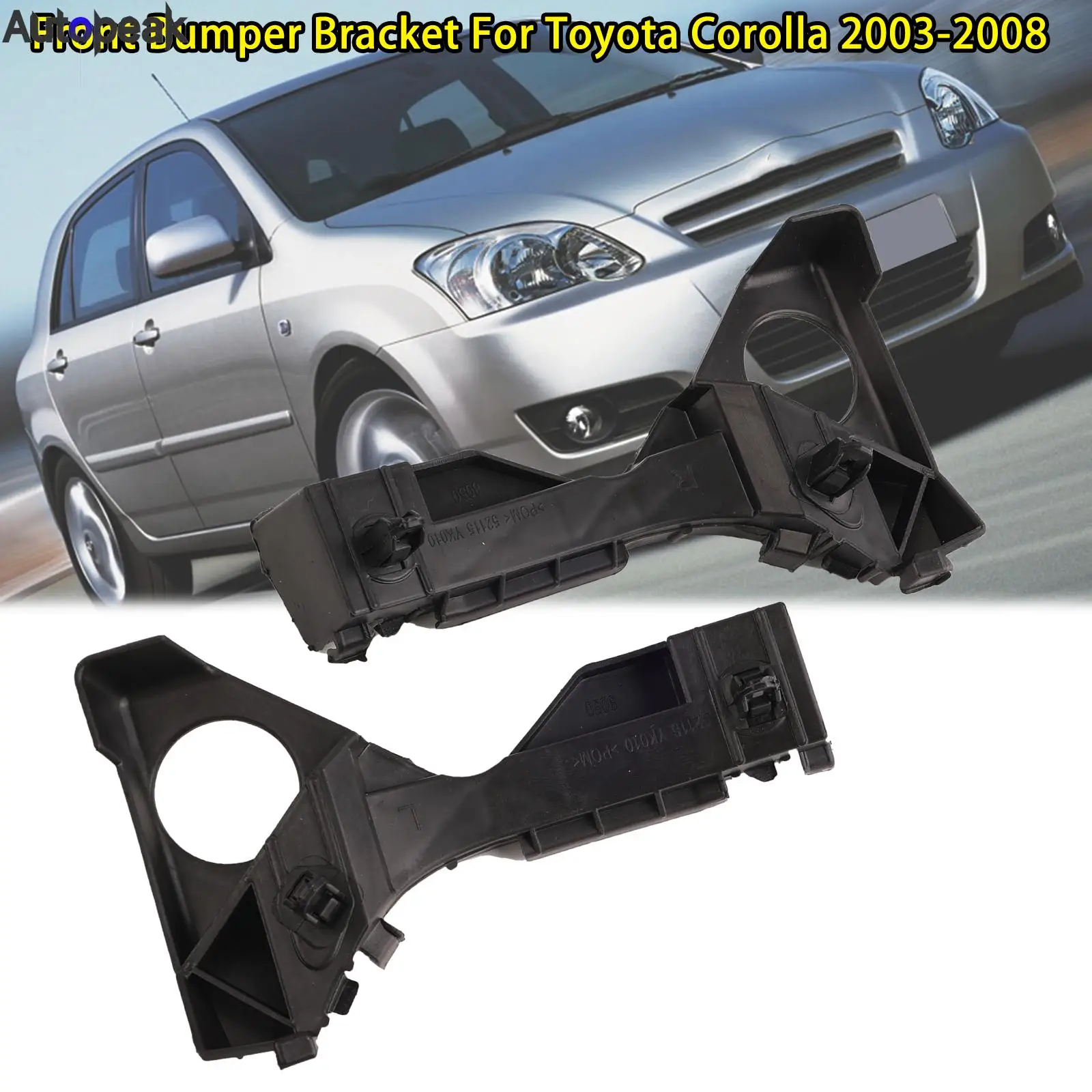 

Для Toyota Corolla 2003 2004 2005 2006 2007 2008 2X автомобильный фиксатор переднего бампера, кронштейн, 1 пара 5211502061 5211602061