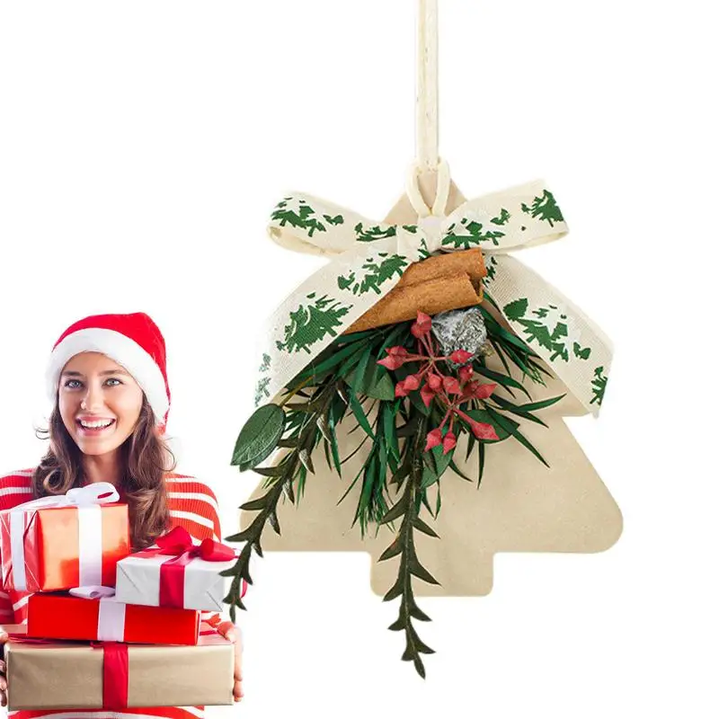 

1pcs Trend Car Fragrance Christmas Pendant Car Air Freshener Long-lasting Aromatherapy Fragrance Pendant Decoration