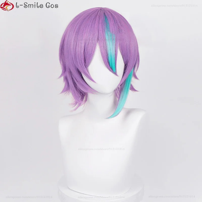 Парик для косплея Kamishiro Rui парик с фиолетовыми краями термостойкие волосы из