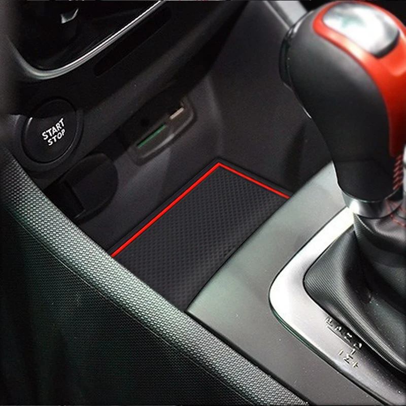 

Дверной коврик с прорезями, нескользящий коврик для хранения стаканчиков Renault Clio 4, декоративные аксессуары для интерьера автомобиля