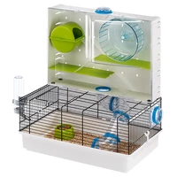 cage for hamsters and mice habitat with playing area and accessories