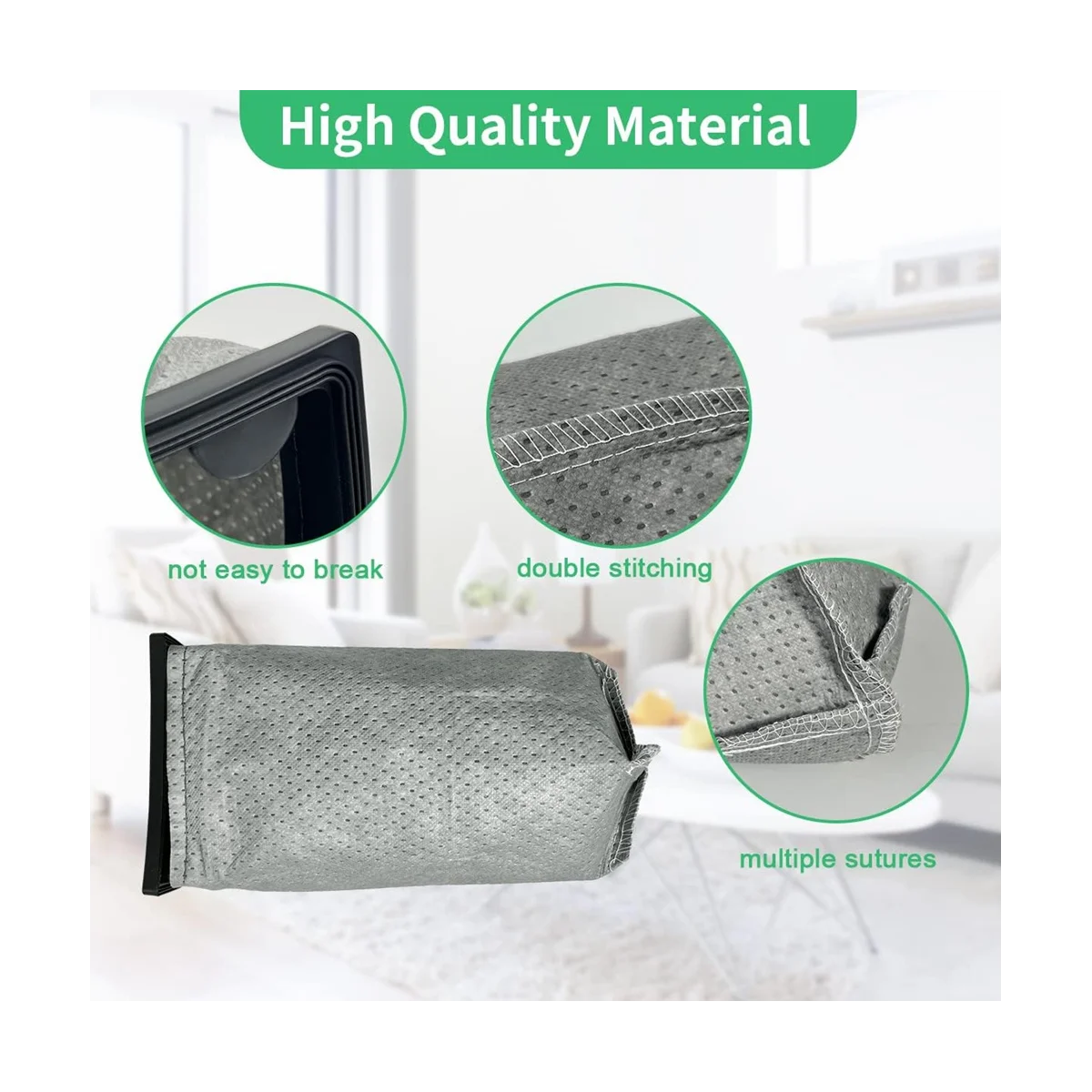 6 упаковок тканевых фильтр-мешков замена для канистр-пылесоса Porta Power Swingette S1015 S1029