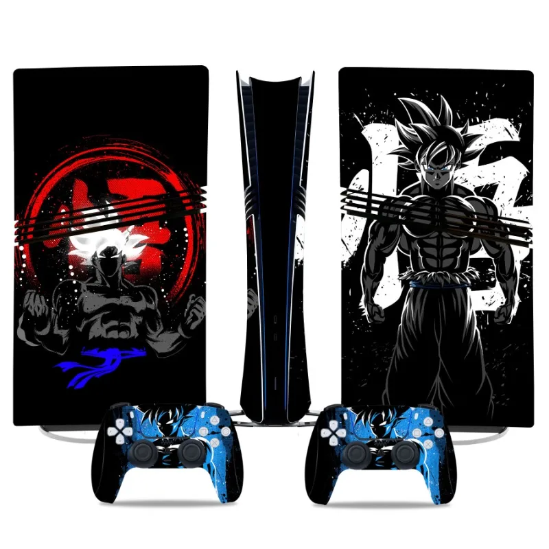 Фото Аниме Goku Dragon Ball PS5 Pro цифровая наклейка на кожу пылезащитный чехол для PlayStation5 Pro контроллер цифровой консоли декоративная пленка №3