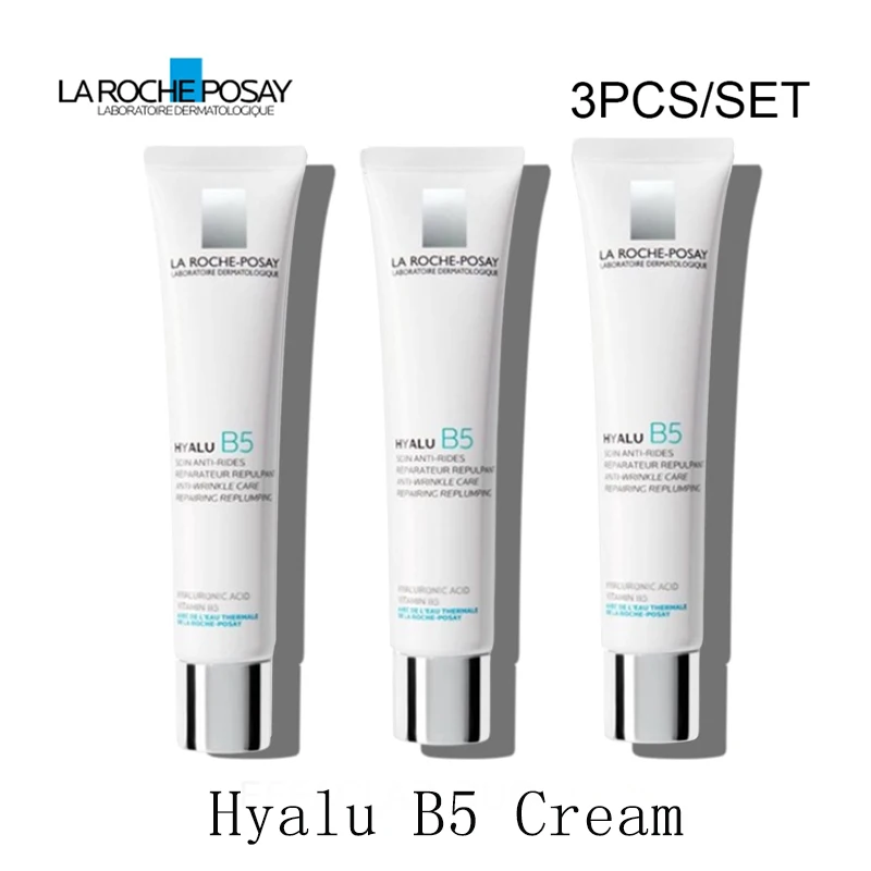 

3PCS La Roche Posay Hyalu B5 Cream Soin Anti Rides Anti Wrinkle Aging Repairing Replumping Moisturizing Skin Care Cream
