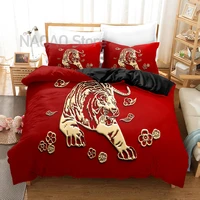 red duvet cover polyester fabric soft bedspreads for bed queen king size bedding set adult kids comforter cover watercolor style