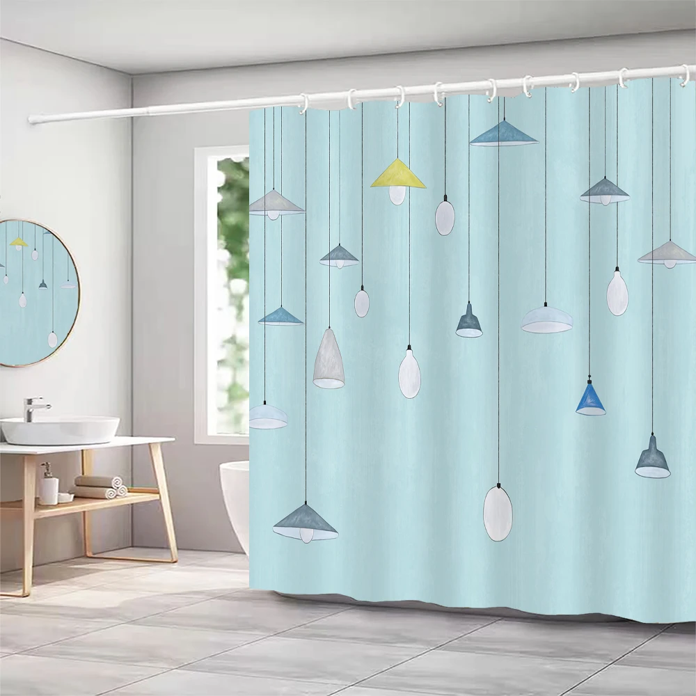 1 упаковка занавески для душа в музыкальном стиле водонепроницаемая тканевая