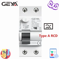 geya gyl9 a type rccb residual current circuit breaker ac elcb 2 pole 40a 63a 30ma 100ma 300ma rcd elcb