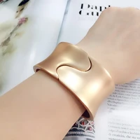 fashion bracelet womens big glossy creative hipster hot selling alloy stainless steel exaggerated bracelets for female jewelri