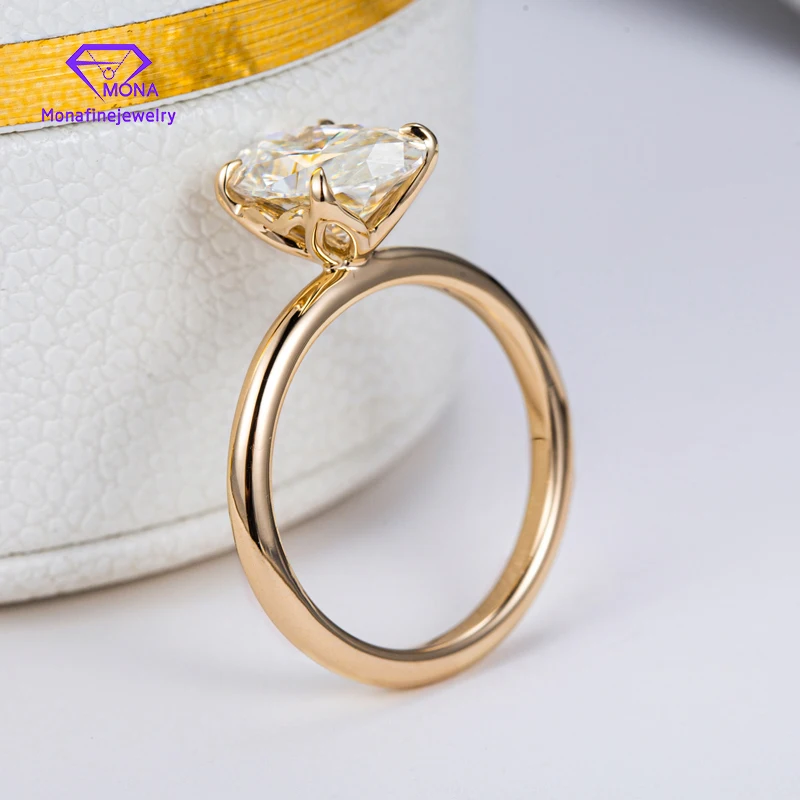 Драгоценные камни Изящные Ювелирные изделия 10 к желтое золото овальная