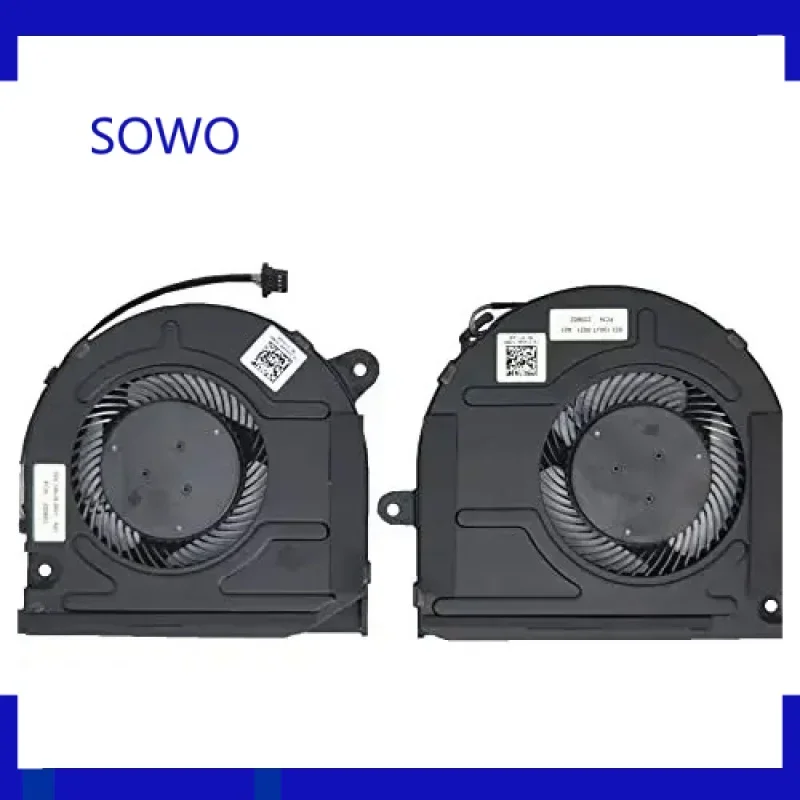 Сменный новый охлаждающий вентилятор для ноутбука процессора и графического Dell