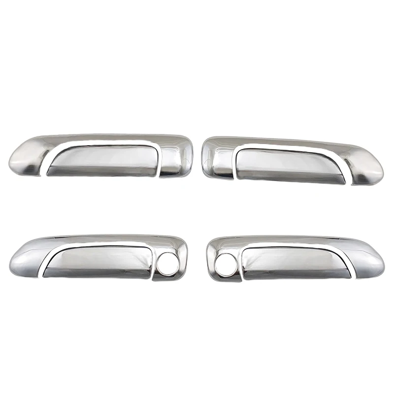 Фото Хромированные накладки на ручки дверей из ABS-пластика для Honda Fit Jazz 2003-2007, серебристые, внешние декоративные элементы для автомобиля №3