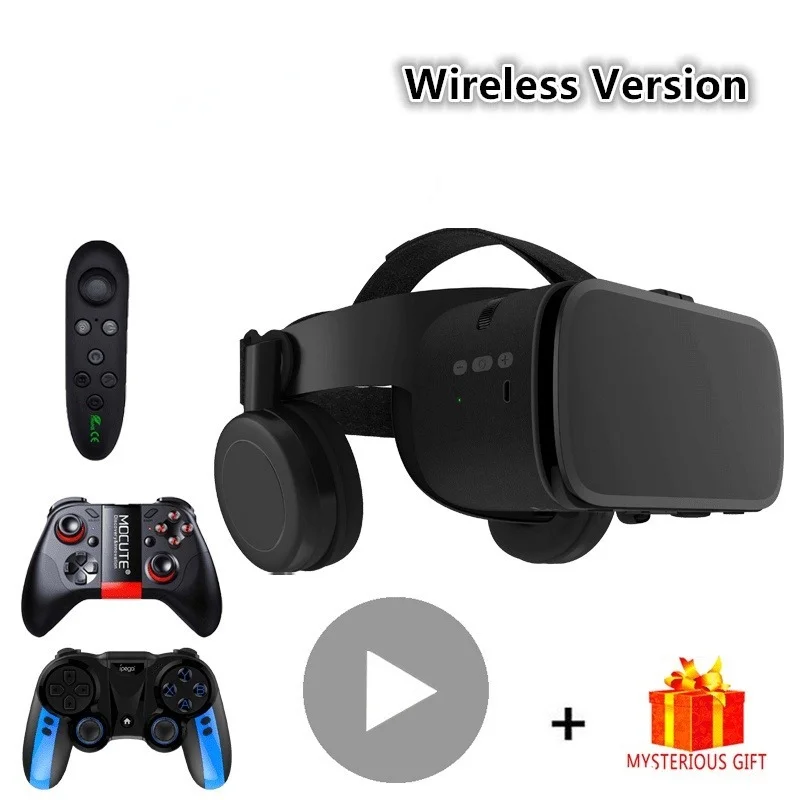 

VR Smart Glasses Z6 3D Viar 3D Glasses Virtual Reality Headset Bluetooth Helmet Goggles Lenses Video for Phone Smartphone Sale
