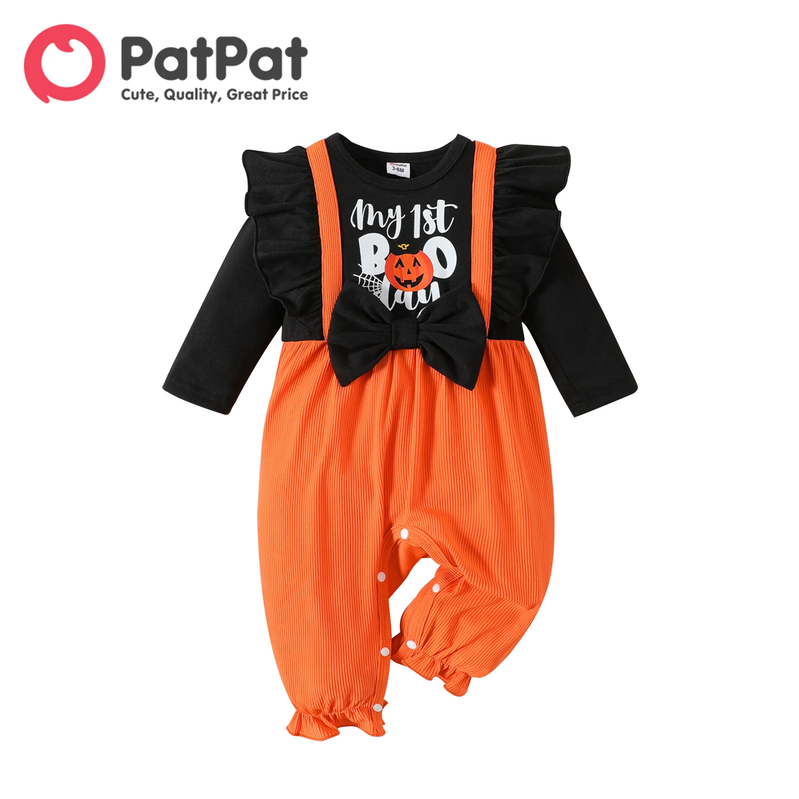 

Детский трикотажный комбинезон с длинным рукавом и графическим принтом