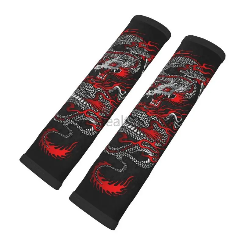 

Накладки на автомобильный ремень безопасности Red Dragon, мягкие накладки на ремни безопасности, 2 упаковки, защитная накладка на ремень безопасности для взрослых и детей